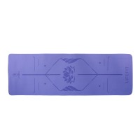 Podložka LIFEFIT® YOGA MAT LOTOS DUO, 183x58x0,6cm, modrá
