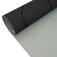 Podložka LIFEFIT® YOGA MAT LOTOS DUO, 183x58x0,6cm, černá