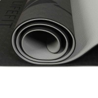 Podložka LIFEFIT® YOGA MAT LOTOS DUO, 183x58x0,6cm, černá