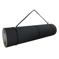 Podložka LIFEFIT® YOGA MAT LOTOS DUO, 183x58x0,6cm, černá