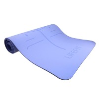 Podložka LIFEFIT® YOGA MAT RELAX DUO, 183x58x0,6cm, modrá