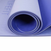 Podložka LIFEFIT® YOGA MAT RELAX DUO, 183x58x0,6cm, modrá
