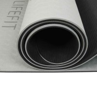 Podložka LIFEFIT® YOGA MAT RELAX DUO, 183x58x0,6cm, černá