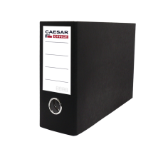Pákový pořadač A5 80mm Senator Caesar Office na šířku prešpán černý
