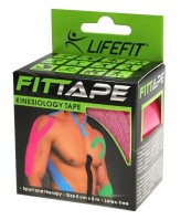 KinesionLIFEFIT® tape 5cmx5m, růžová
