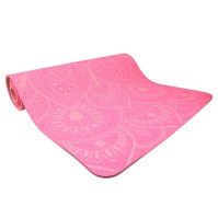 Podložka LIFEFIT® YOGA MAT MANDALA DUO, 183x58x0,6cm, růžová