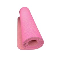 Podložka LIFEFIT® YOGA MAT MANDALA DUO, 183x58x0,6cm, růžová