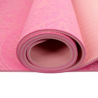 Podložka LIFEFIT® YOGA MAT MANDALA DUO, 183x58x0,6cm, růžová