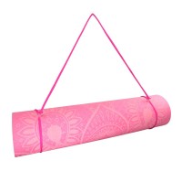 Podložka LIFEFIT® YOGA MAT MANDALA DUO, 183x58x0,6cm, růžová