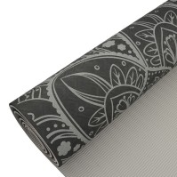 Podložka LIFEFIT® YOGA MAT MANDALA DUO, 183x58x0,6cm, černá