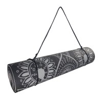 Podložka LIFEFIT® YOGA MAT MANDALA DUO, 183x58x0,6cm, černá