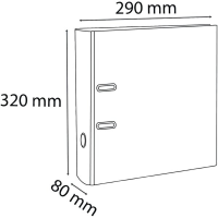 Pákový pořadač A4 80mm Exacompta PremTouch Teksto modrý