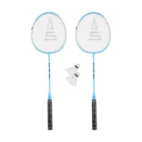 Badmintonový set SULOV®, 2x raketa, 2x míček, vak - světle modrý