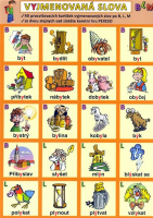 Český jazyk Vyjmenovaná slova BLM - kartičky