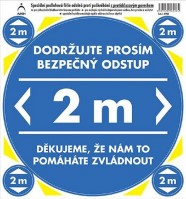 Samolepka Bezpečný odstup