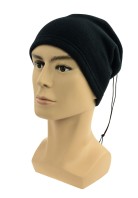 Multifunkční šátek 2v1 Fleece, černý