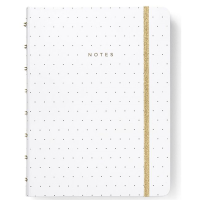 Zápisník A5 Filofax Notebook Moonlight Bílá