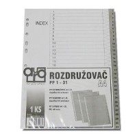 Rozřaďovač A4 PP 1-31