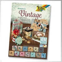 Papír na scrapbooking v bloku A4 80-270g/m2 26ls Vintage