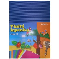 Barevná vlnitá lepenka B4 10ks tmavě modrá