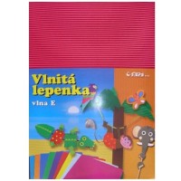 Barevná vlnitá lepenka B4 10ks růžová
