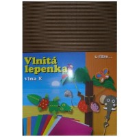 Barevná vlnitá lepenka B4 10ks hnědá