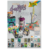 Papír na scrapbooking v bloku A4 270g/m2 20ls Graffiti