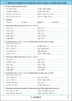 8.ročník Matematika Výrazy a rovnice 2 Pracovní sešit