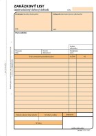 List zakázkový NCR A5
