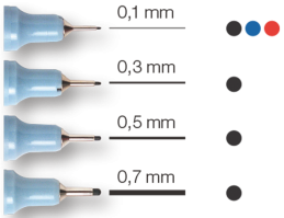 Liner Centropen 0,1mm 2631 červený