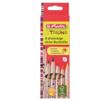 Trojhranné pastelky Herlitz Trilino 6ks