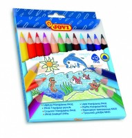 Trojhranné pastelky JOVI Maxi 12ks