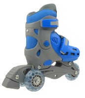 Kolečkové brusle TRISKATE BASIC vel.XS (27-30), šedo-modré