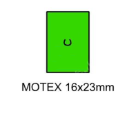 Etikety do kleští Motex 16x23mm zelené