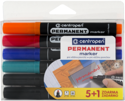 Permanentní popisovač Centropen 8566/5+1