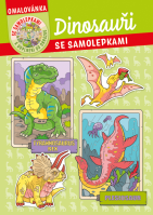 Omalovánky A4 se samolepkami Dinosauři