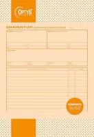 List zakázkový NCR A4