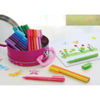 Popisovače Faber-Castell Connector kabelka 33ks