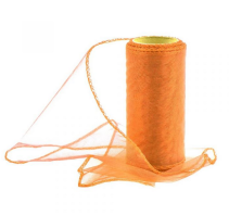 Organza 12cm/10y tmavě oranžová