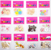 Knoflíky 15ks barevné mix