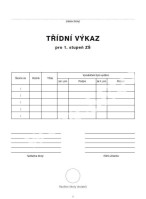 Třídní výkaz pro 1.stupeň ZŠ