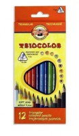Trojhranné pastelky KOH-I-NOOR Triocolor Slim 3132 12ks