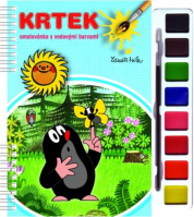 Omalovánky Krtek s vodovými barvami