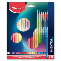Trojhranné pastelky Maped Color‘Peps Nightfall 24ks