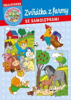 Omalovánky A4 se samolepkami Zvířátka na farmě