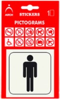 Samolepka WC muži - panáček