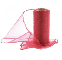 Organza 12cm/10y bordó