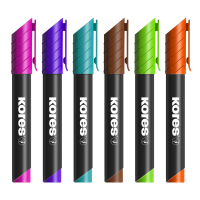 Permanentní popisovač Kores K-Marker 6ks