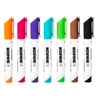 Kores K-Marker Whiteboard set 7 barev+mazací houbička