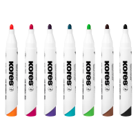 Kores K-Marker Whiteboard set 7 barev+mazací houbička